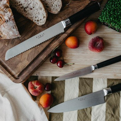 Knivset 3-del - Allkniv 12 cm, Kockkniv 20 cm, Brödkniv 20 cm